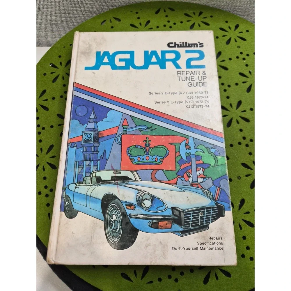 Chilton Jaguar 2 Repair & Tune-Up Guide Hardcover E-Type XJ6 XJ12 1969-1974